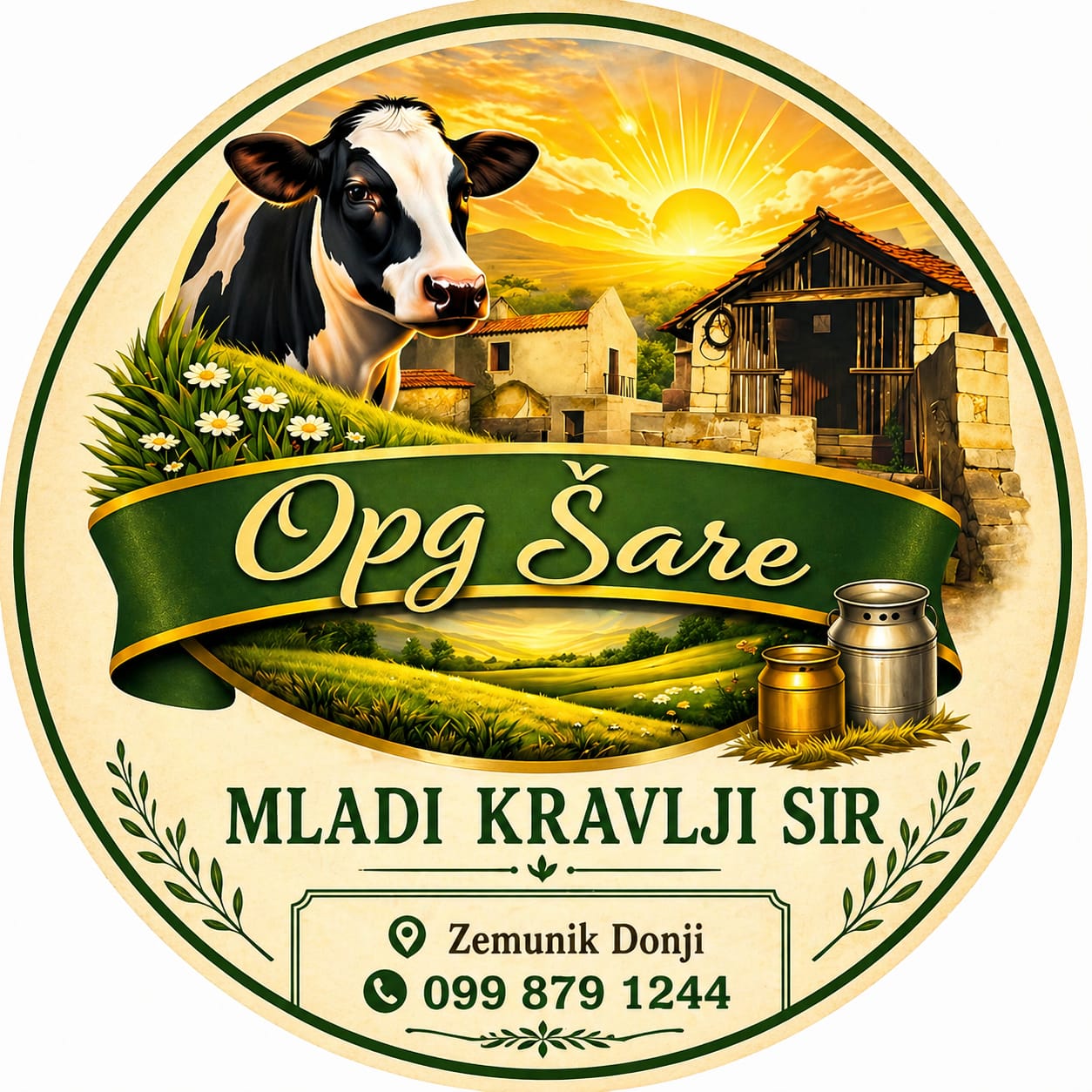 Mladi kuhani kravlji sir