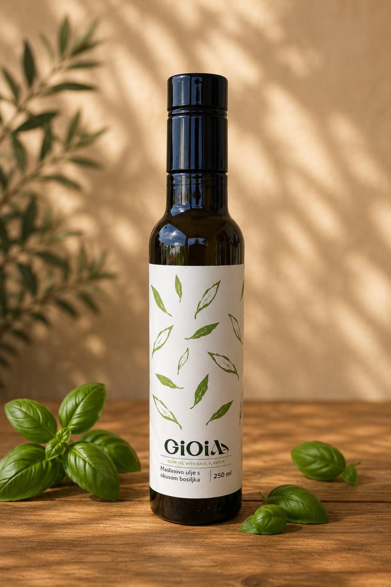 Maslinovo ulje s okusom bosiljka 250 ml