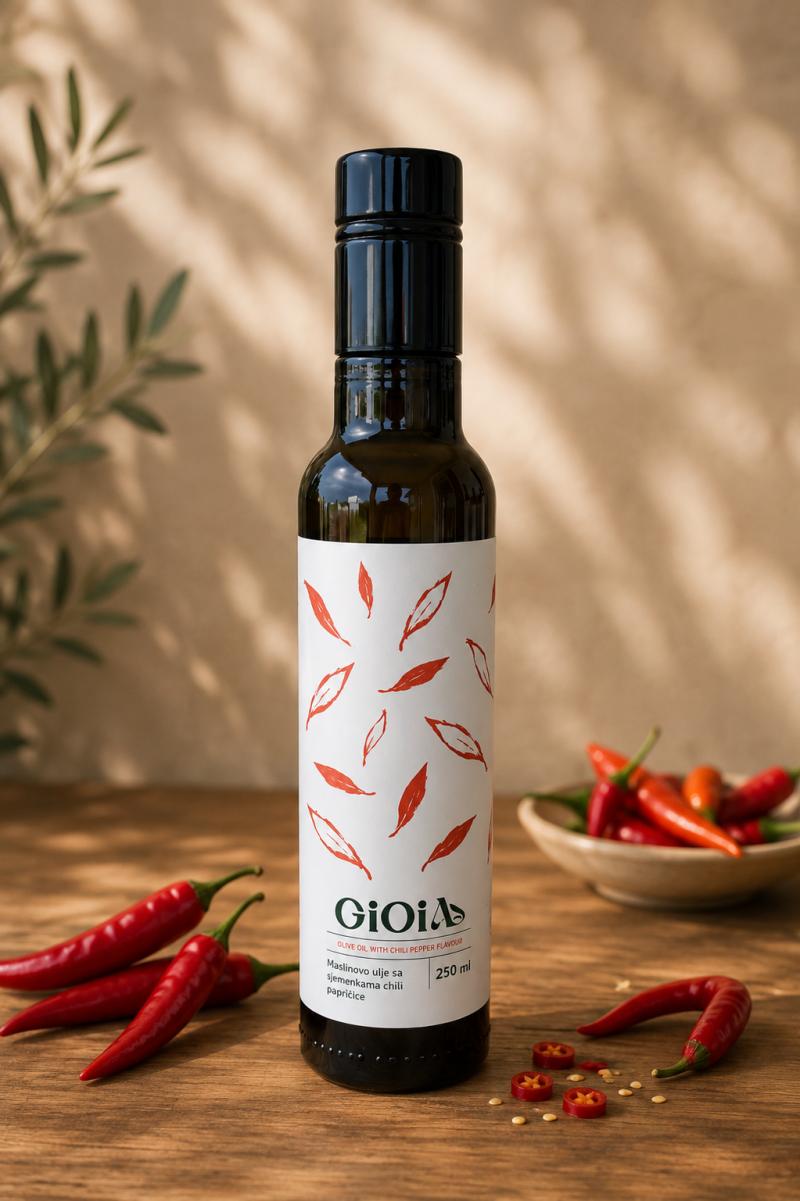 Maslinovo ulje s okusom čili papričice 250ml